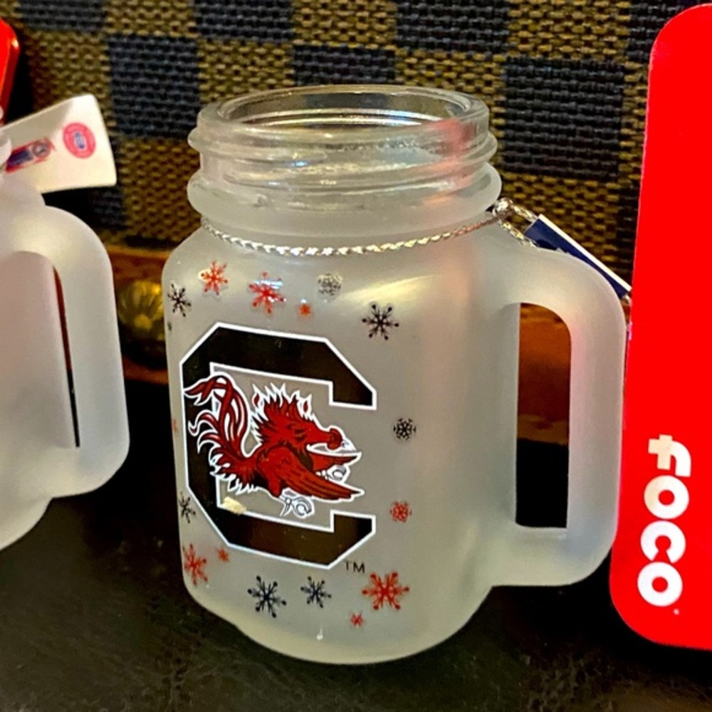 NWT Ornament University of South Carolina USC Gamecocks Beer Mug Christmas